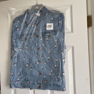 Large long sleeve denim Minnie Mouse Jacket